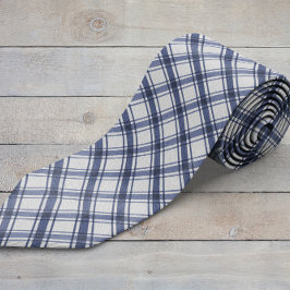 Blue and White Neck Tie Slips