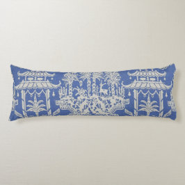 Blue and White Oriental Chinoiserie Kroppskudde