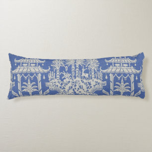 Blue and White Oriental Chinoiserie Kroppskudde