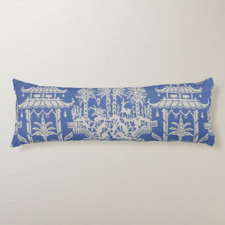 Blue and White Oriental Chinoiserie Kroppskudde