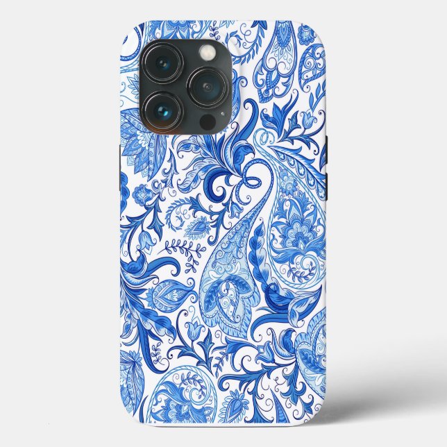 Blue and White Paisley (Baksida )