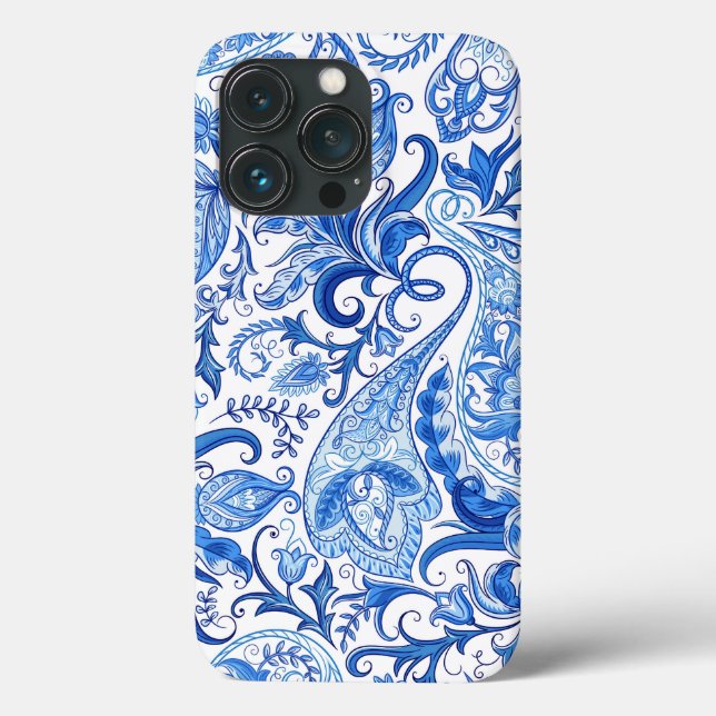 Blue and White Paisley (Baksida)