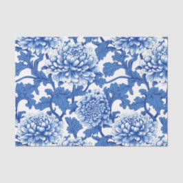 Blue and White Peony Chinoiserie Blommigt
