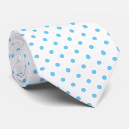 Blue and White Polka Dot Necktie Slips