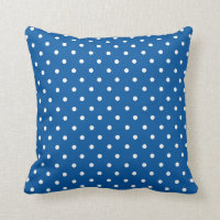 Blue and White Polka dots