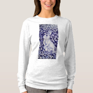 Blue and White Rabbit China Dedham Women's T Shirt