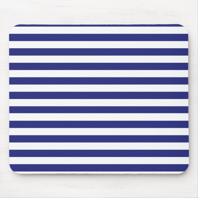 Blue and White Rand Mousepad Musmatta (Framsidan)