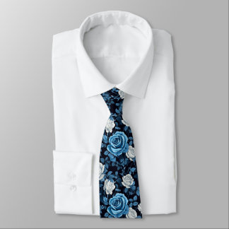 Blue And White Roses Slips