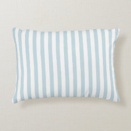 Blue and White Stripe Cabana Pillow Beach Club Prydnadskudde