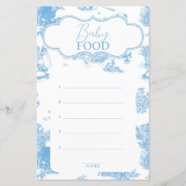Blue and White Toile de Jouy Baby Shower