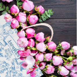 Blue and White Toile de Jouy Möhippa