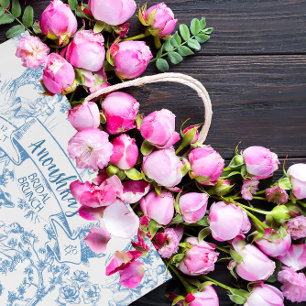 Blue and White Toile de Jouy Möhippa