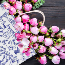 Blue and White Toile de Jouy Möhippa