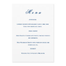 Blue and White Wedding