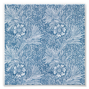 Blue and White William Morris Fototryck