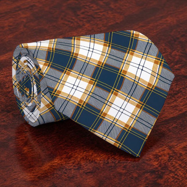 Blue and Yellow Plaid Necktie Tie Slips (Skapare uppladdad)
