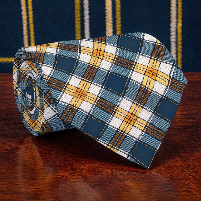 Blue and Yellow Plaid Necktie Tie Slips (Skapare uppladdad)