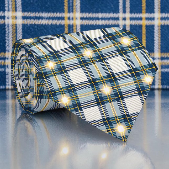 Blue and Yellow Plaid Necktie Tie Slips (Skapare uppladdad)