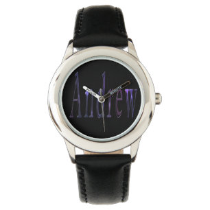 Blue Andrew Namn Logotyp Armbandsur