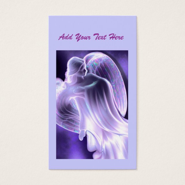 Blue - Angel Daily Prayer Card Visitkort (Framsidan)