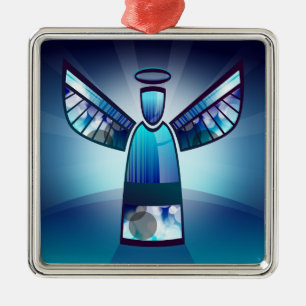 Blue Angel Julgransprydnad Metall
