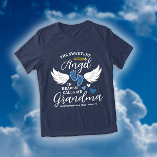 Blue Angel kallar mig Grandma Loss of Grandson T Shirt