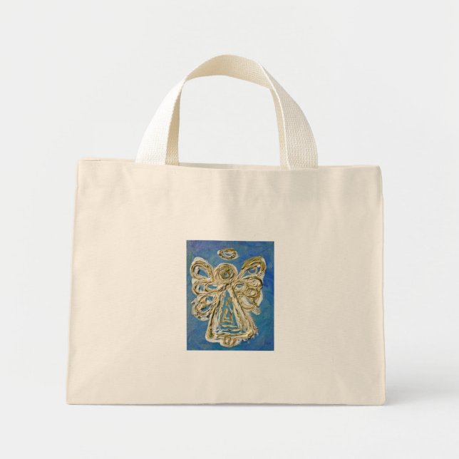Blue Angel Tote Bag Mini Tygkasse (Framsidan)
