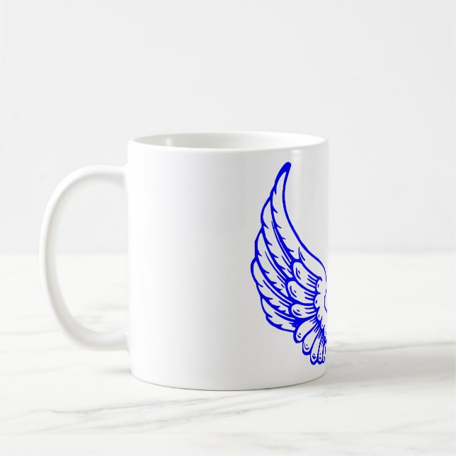 Blue Angel Vingar Mugg. Kaffemugg (Vänster)