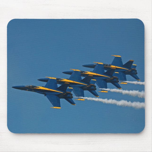 Blue Änglar Echelon Forformation Mousepad Musmatta (Framsidan)