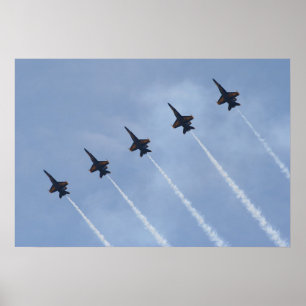Blue Änglar FA-18 Poster
