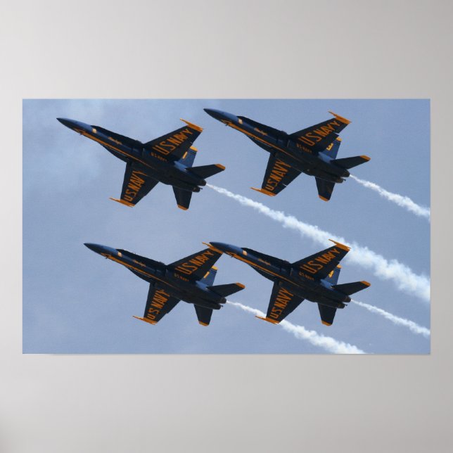 Blue Änglar FA-18 Poster (Framsidan)
