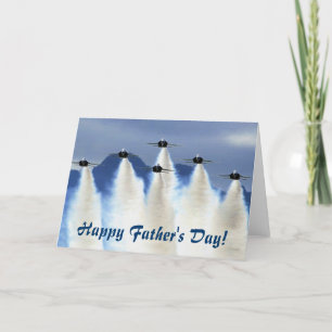 BLUE ÄNGLAR Jet Fighters Fars dag-kort Kort