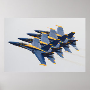 Blue Änglar Poster