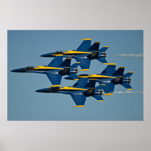Blue Änglar Poster