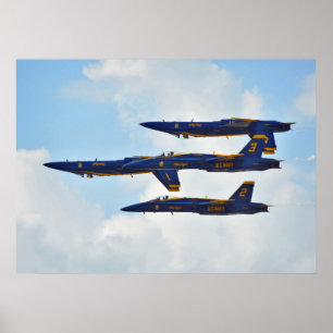 Blue Änglar Poster