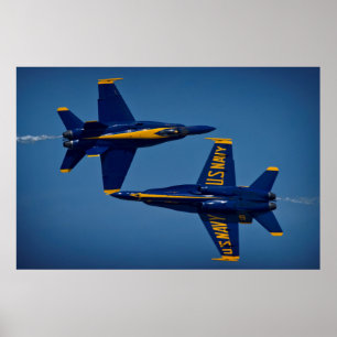 Blue Änglar Poster