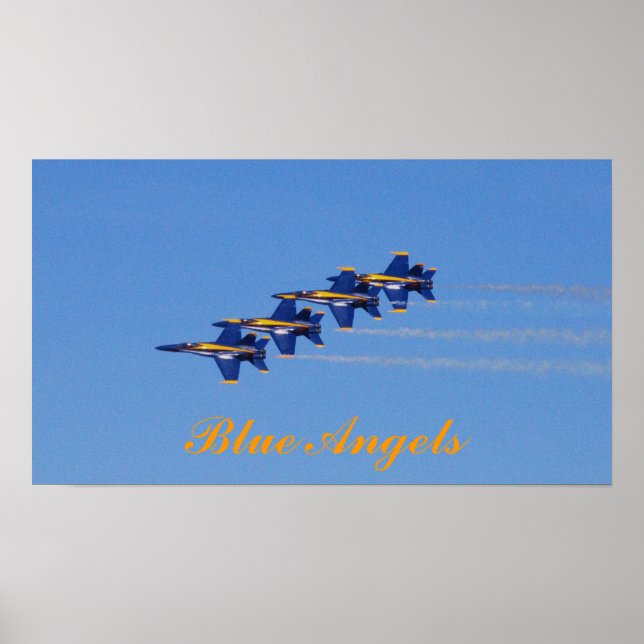 Blue Änglar Poster (Framsidan)