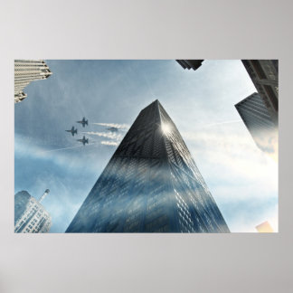 Blue Änglar Poster