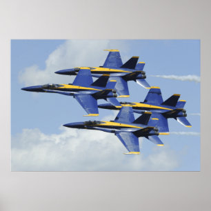 Blue Änglar Poster
