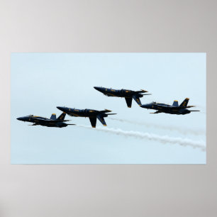 Blue Änglar Poster