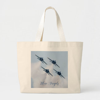 Blue Änglar Tote Jumbo Tygkasse
