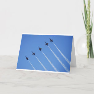 Blue Änglar under flygning Kort