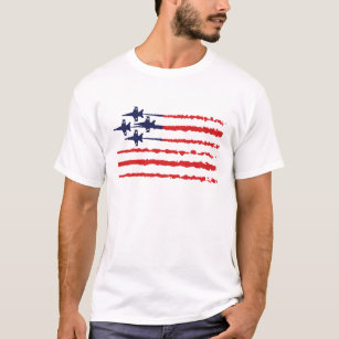 Blue Änglar USA flagga T-Shirt