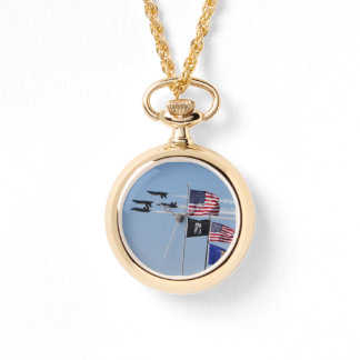 Blue Änglar Watch och Flaggor Armbandsur