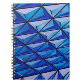 blue angle grid anteckningsbok