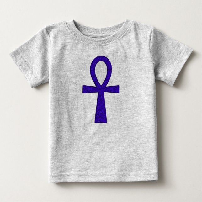 Blue Ankh Baby T Shirt (Framsida)