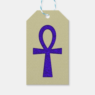 Blue Ankh Gift-Märkre Presentetikett