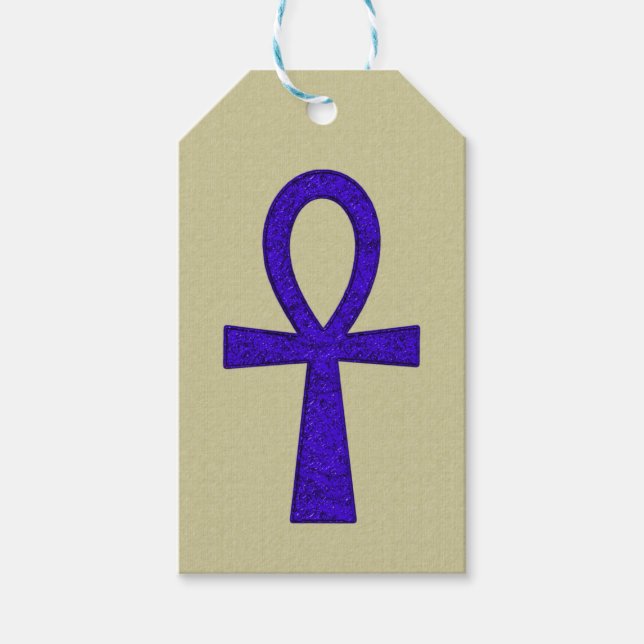 Blue Ankh Gift-Märkre Presentetikett (Framsidan)