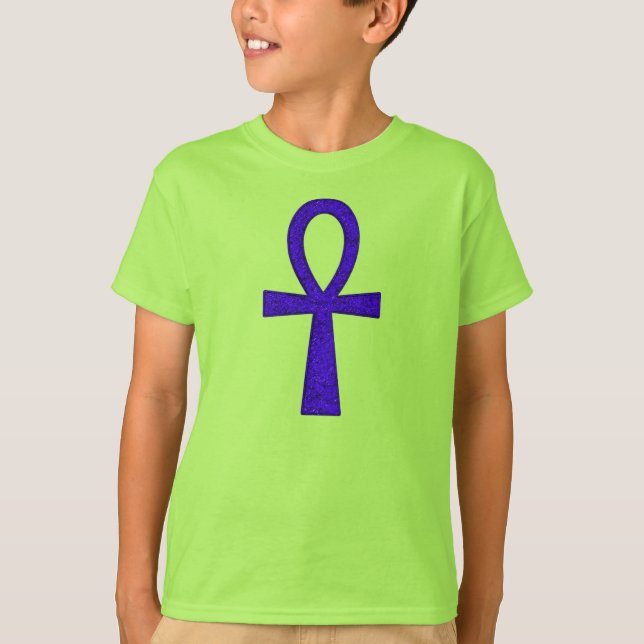 Blue Ankh Kids' Shirts T Shirt (Framsida)