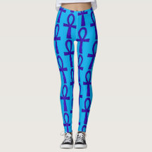 Blue Ankh Leggings